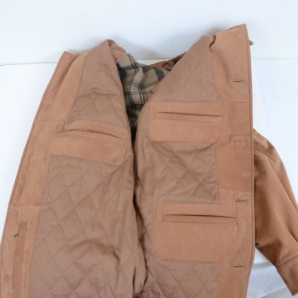 Roundtree & Yorke Outfitters Premium Leather & Wool Lined Jacket Size L - Picture 5 of 12